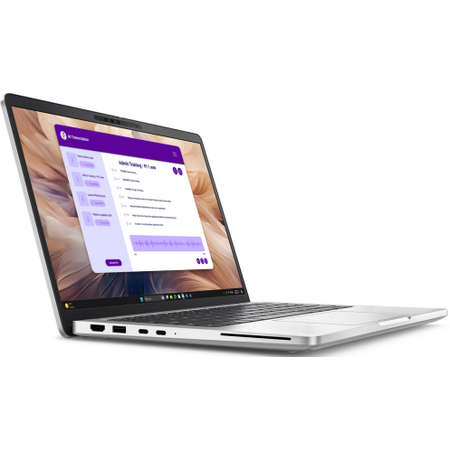 Laptop Dell Pro 13 Plus FHD+ 13 inch Intel Core Ultra 7 265U 16GB 512GB SSD Windows 11 Pro Platinum Silver