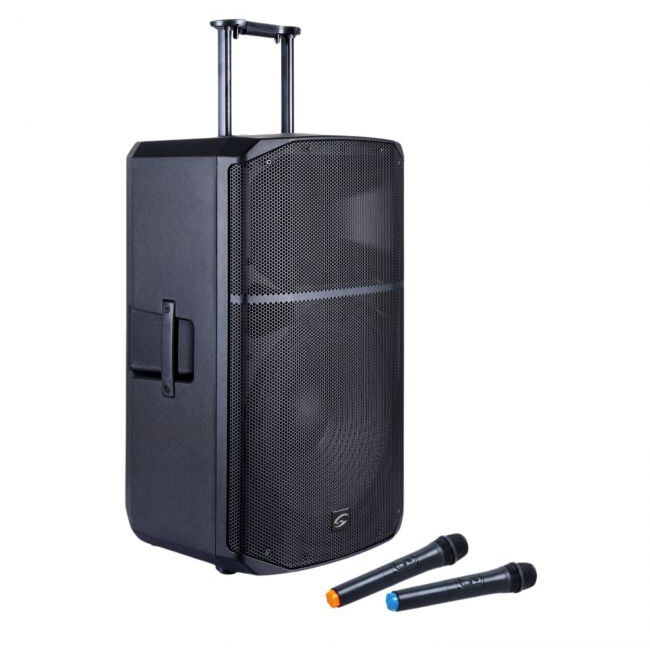 Boxa Activa cu Baterii PROVIBE 15AIR  2 Microfoane Wireless Bluetooth 800W Negru