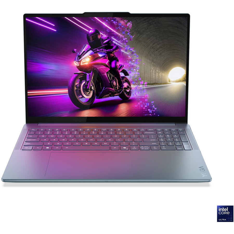 Laptop Yoga Pro 9 16IAH10 16 2.8K WQXGA+ ULT7-255H/32GB/1TB/NVIDIA GF RTX 5060 8GB/WIN11 Pro/ENG Backlit kbd/Tidal Teal/2Y Warranty - imagine 2