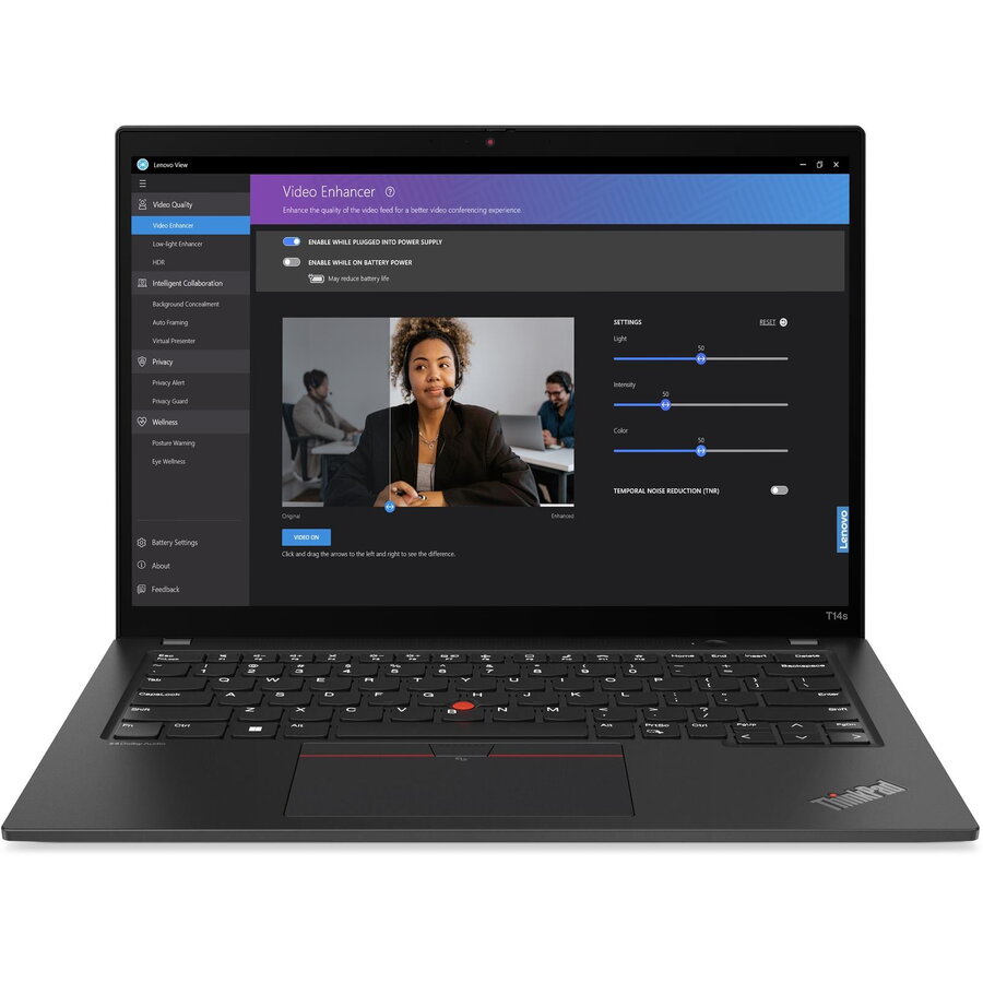 Laptop ThinkPad T14s G4 LED WUXGA AMD Ryzen 5 Pro 7540U 16GB 512GB SSD Windows 11 Pro Deep Black