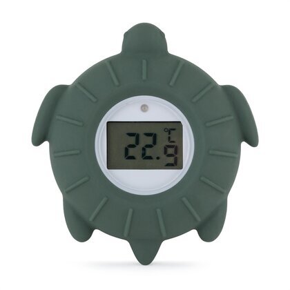 Termometru Digital Petite&Mars Broscuta Terry Multifuncțional Ecran Ușor de Citit Valoare Precisă Silicon Sigur Avertizare Temperatura +0luni Verde