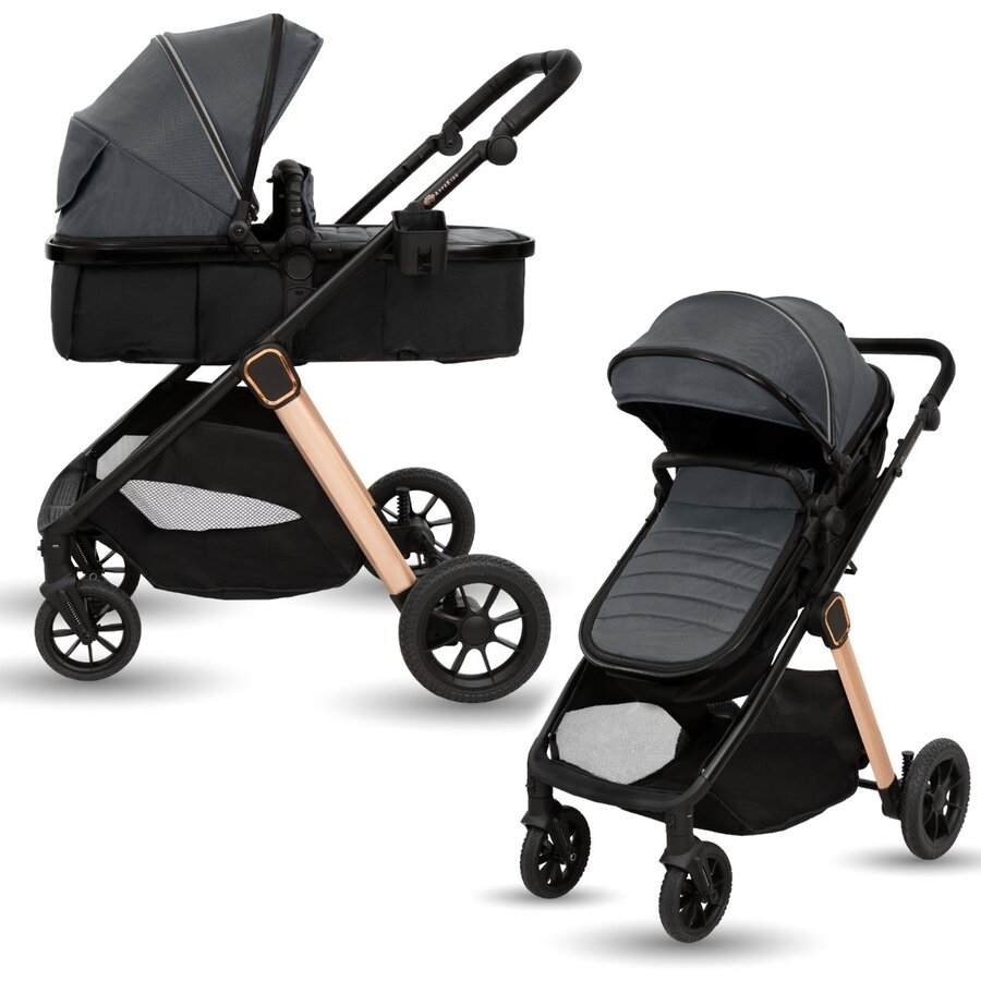 Carucior Transformabil 2in1 Elite Navy Grey