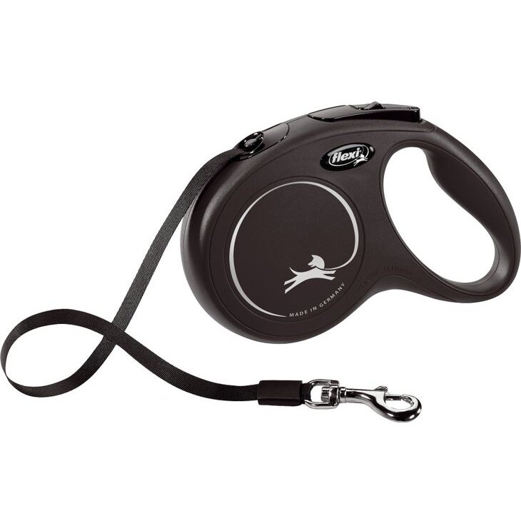 Lesă flexi Retractabilă 5m Negru