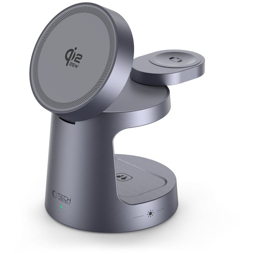 Incarcator QI2.2-25W-A48, Putere 25W, 3.5A, Compatibil MagSafe, USB-C, Dark Grey