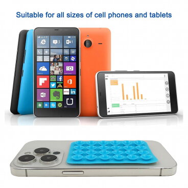 Suport cu Ventuze Techsuit SPP-PAD SIlicon Adeziv Roz — imaginea 2