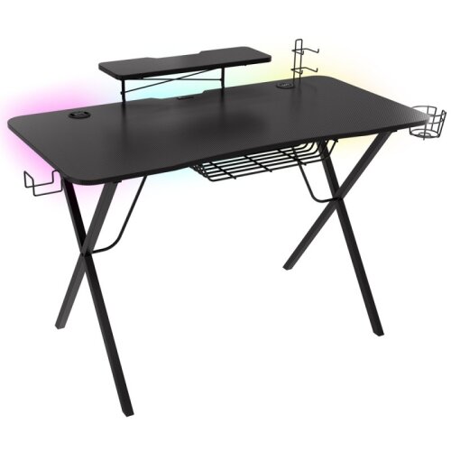 Birou Gaming Holm 300 Maxim 60kg Iluminare RGB Negru