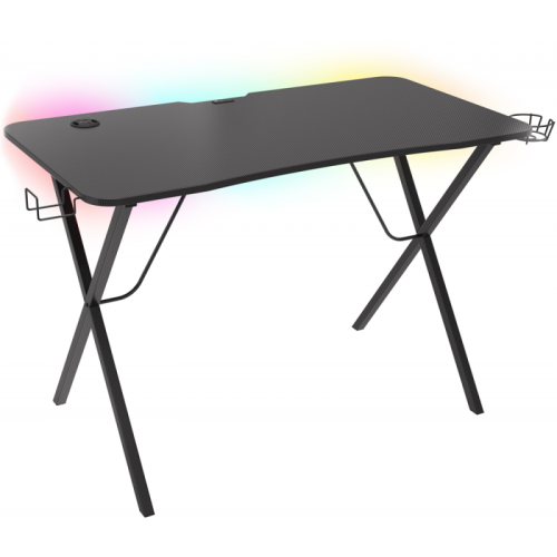 Birou Gaming Holm 200 Maxim 55kg Iluminare RGB Negru