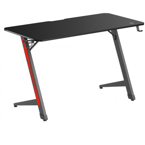 Birou Gaming Razor Iluminare LED Negru/Rosu