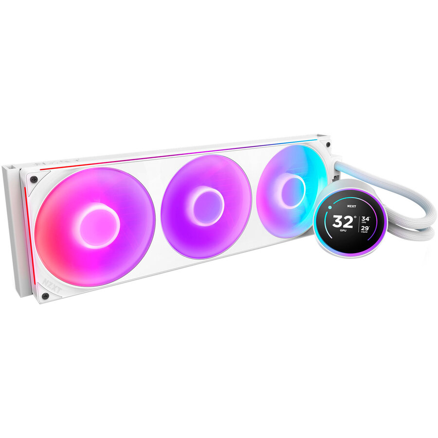 Kraken Elite 420 RGB 420 mm, water cooling white