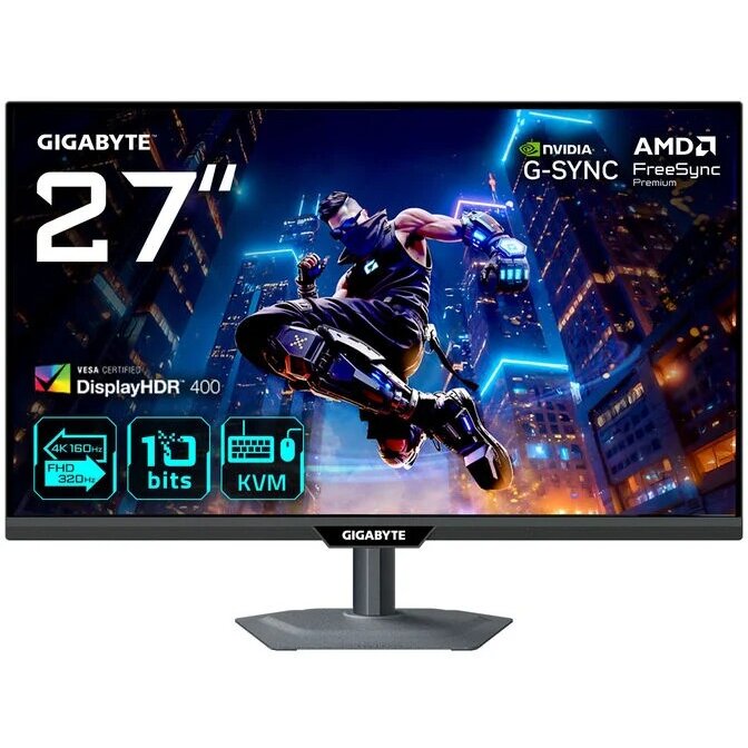 Monitor M27UP 27inch UHD/FHD Gaming 160/320Hz SS-IPS-Panel Freesync Premium Negru