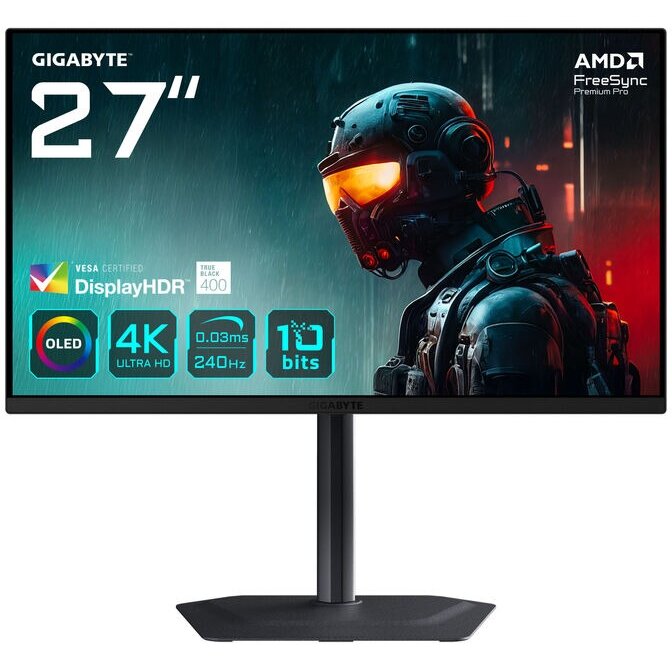 Monitor MO27U2 EK 27inch 4K Gaming 240Hz OLED FreeSync Premium Pro Negru