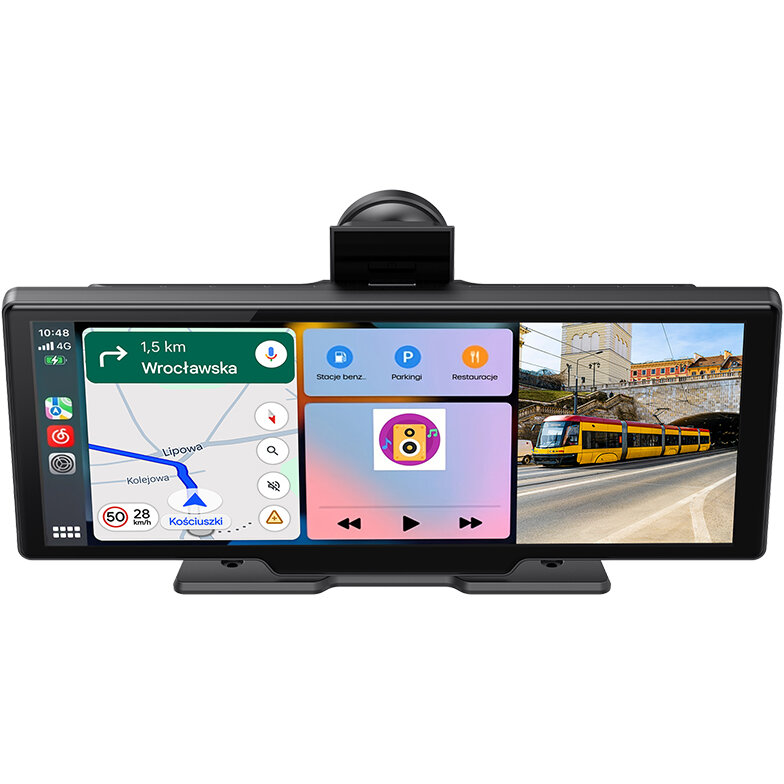 Statie Multimedia cu Camera Duală Tracer CR-PLAY 10.2 Ecran Tactil IPS 10.2Inch Wi-Fi Bluetooth Radio FM Negru — imaginea 3