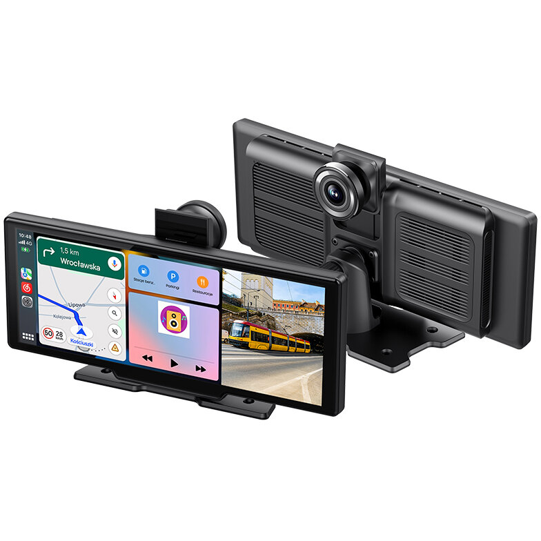 Statie Multimedia cu Camera Duală Tracer CR-PLAY 10.2 Ecran Tactil IPS 10.2Inch Wi-Fi Bluetooth Radio FM Negru — imaginea 4