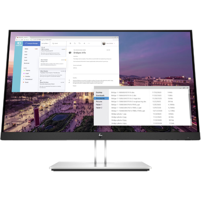 Monitor LED Refurbished  E-Display E23 G4, 23", Full HD, IPS, 16:9, USB, VGA, HDMI, DisplayPort, 1000:1, 5ms, 60Hz