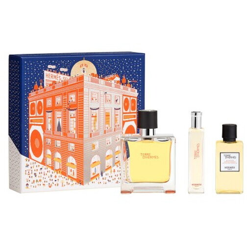 Set Terre D Hermes Apa de Parfum 75ml + Apa de Parfum 15ml + SG 40ml
