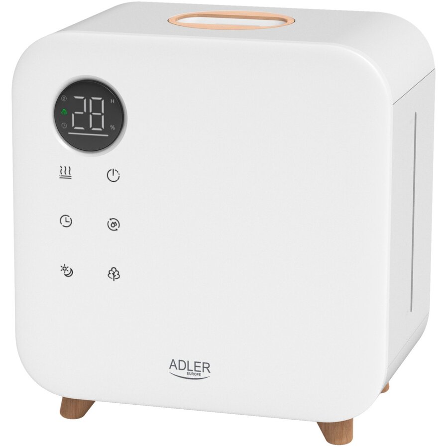 Umidificator Aer cu Ultrasunete AD 7974 Capacitate 5.5L Display LED 3 Trepte de Intensitate Timer Telecomanda 24W Alb
