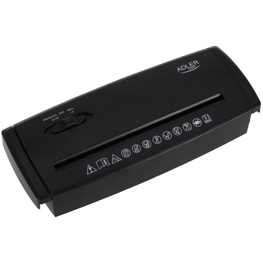 Distrugator de Documente AD 1040 Compact Capacitate 5 Coli P-1 fara Cos Negru