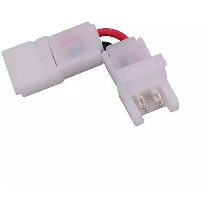 Conector Banda LED 8mm Forma L Alb