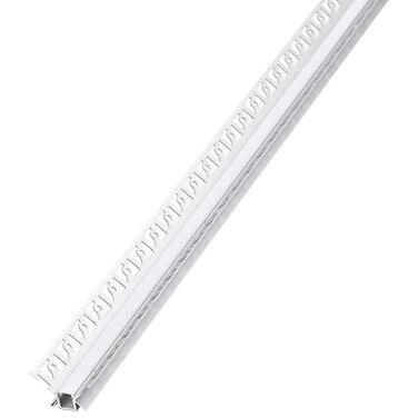 Profil Aluminiu pentru Banda LED Montaj Rigips Colt Interior 2m Alb Metalic Mat