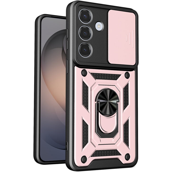 Husa Techsuit pentru Samsung Galaxy S26 Roz Aurie