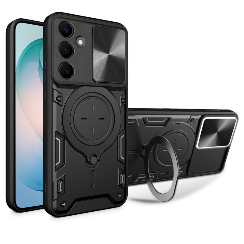 Husa Techsuit pentru Samsung Galaxy S26 Plus Neagră