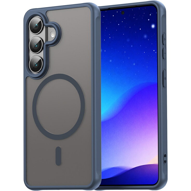 Husa Techsuit MagSafe HaloFrost II pentru Samsung Galaxy S26 Bleumarin
