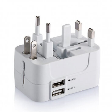 Incarcator Techsuit Rețea HHT202 Travel 10W 2A 2 x USB-A Negru — imaginea 2
