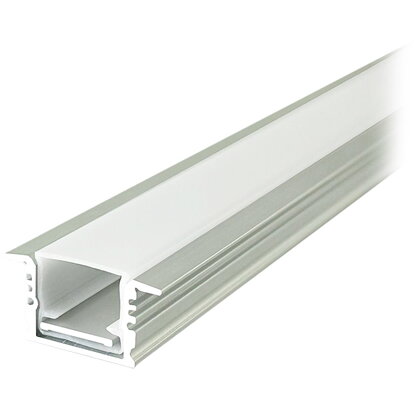 Profil Aluminiu pentru Banda LED 2m 17mm x 14mm Argintiu