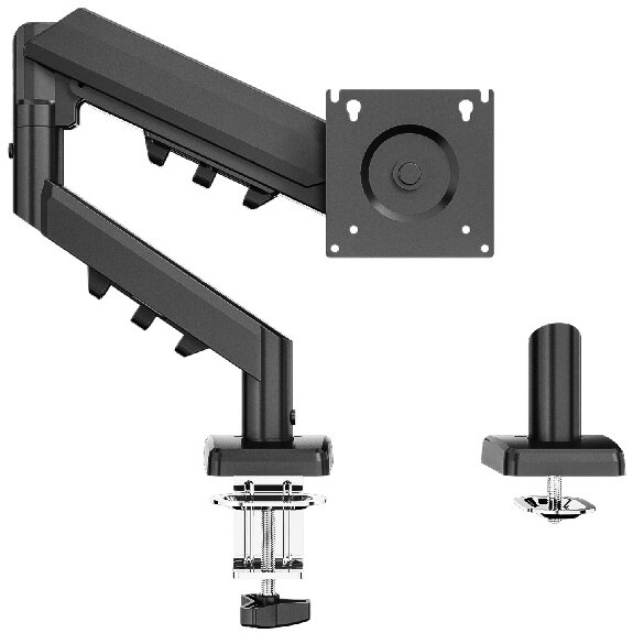 Suport de Birou Pivot Master pentru Monitor Maxim 32Inch Sarcina 9KG Negru