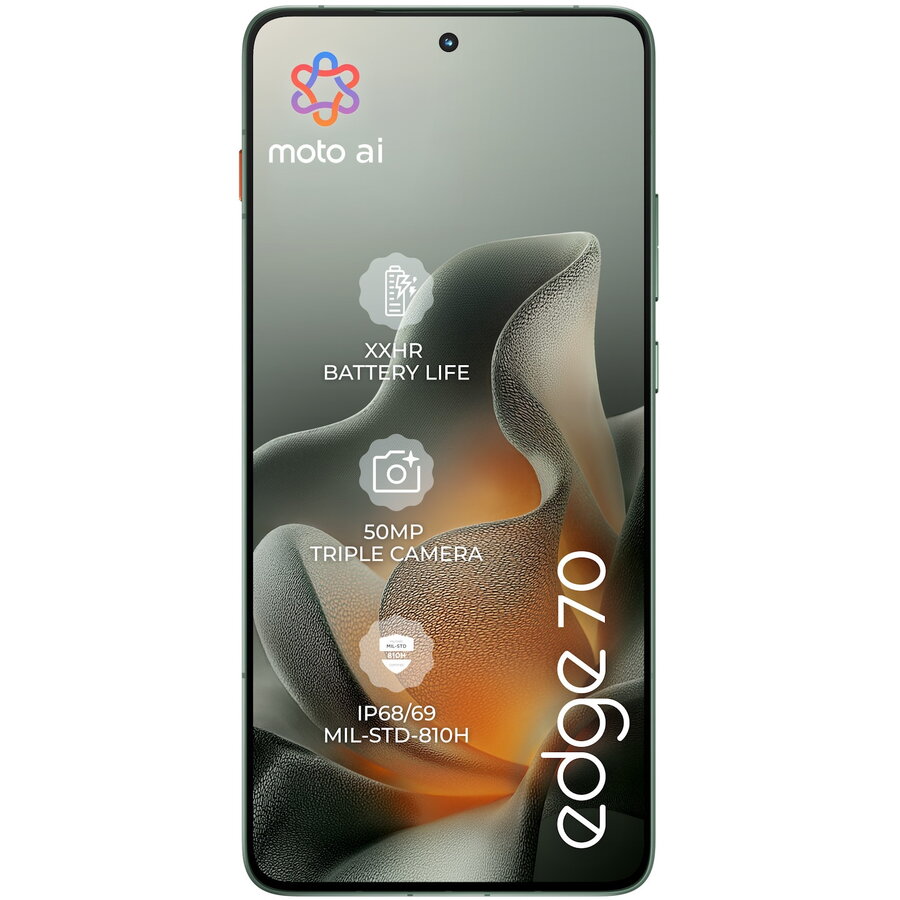 Telefon mobil Motorola Edge 70, 5G, 512GB, 12GB RAM, Dual SIM, Pantone Lily Pad - imagine 2