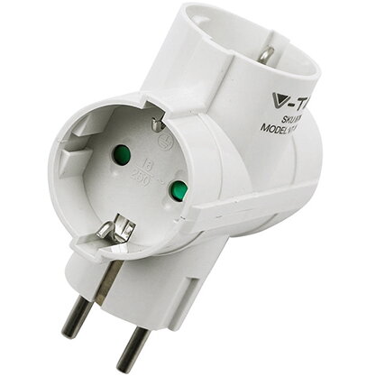 Adaptor 3 Prize 3x16A Max 3680W Alb