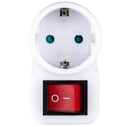 Adaptor cu Intrerupator 16A Max 3500W Alb