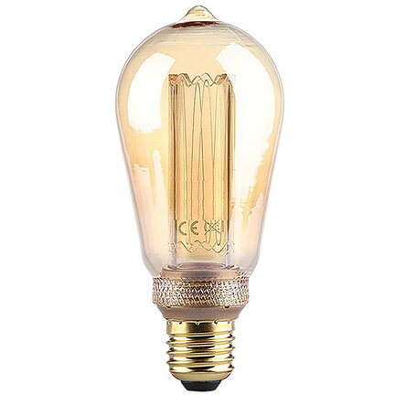 Bec LED ST64 E27 4W cu Filament 1800K Model Edison Alb Cald