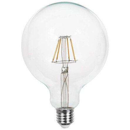 Bec LED G125 E27 12.5W cu Filament 3000K Alb Cald