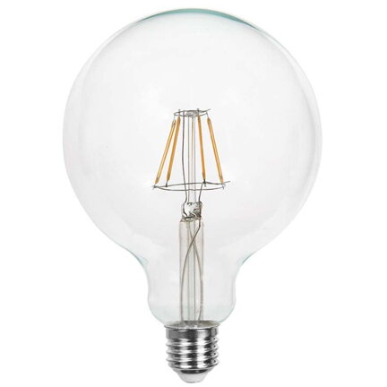 Bec G125 E27 10W 6500K cu Filament Alb Rece