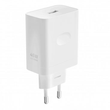 Incarcator Retea Supervooc VCB4JAEH 1x  USB-A 45W Alb