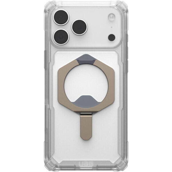 Husa UAG Plasma XTE MagSafe iPhone 17 Pro Clear Titanium Transparent