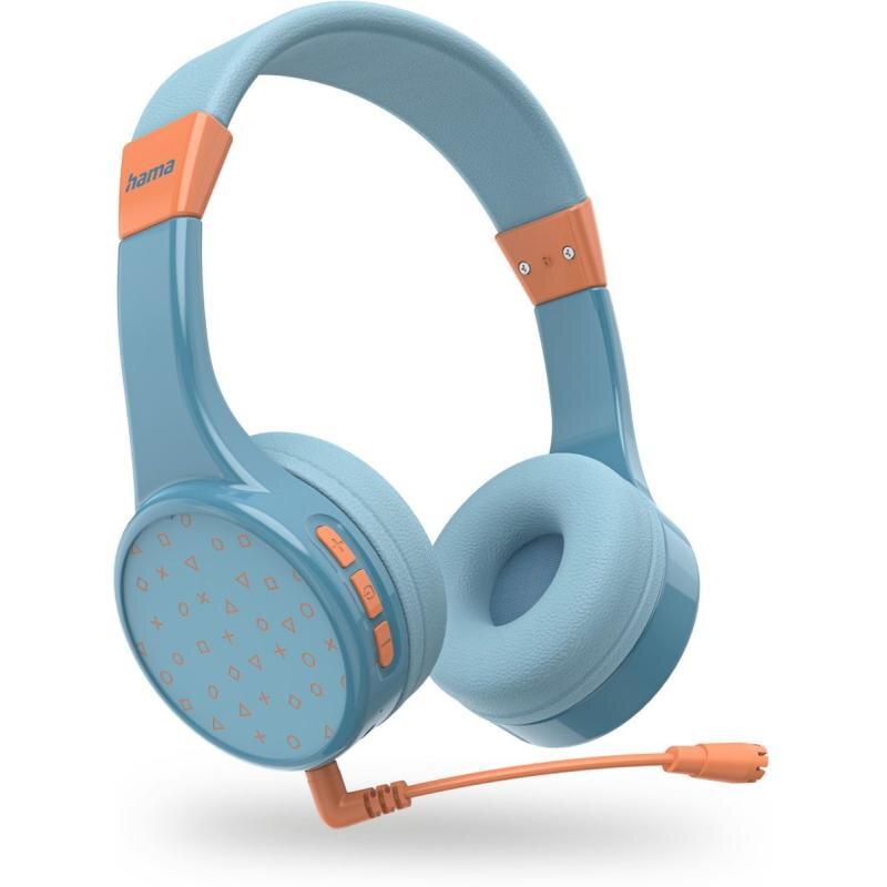 Casti pentru copii Hama Teens Guard II, Bluetooth 5.3, Microfon (Portocaliu/Albastru) - imagine 2