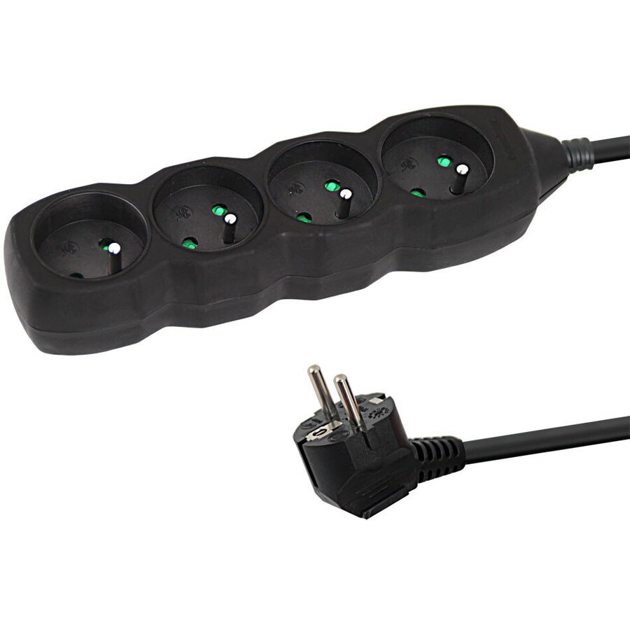 Prelungitor ELK206K 4 Prize 3m Negru