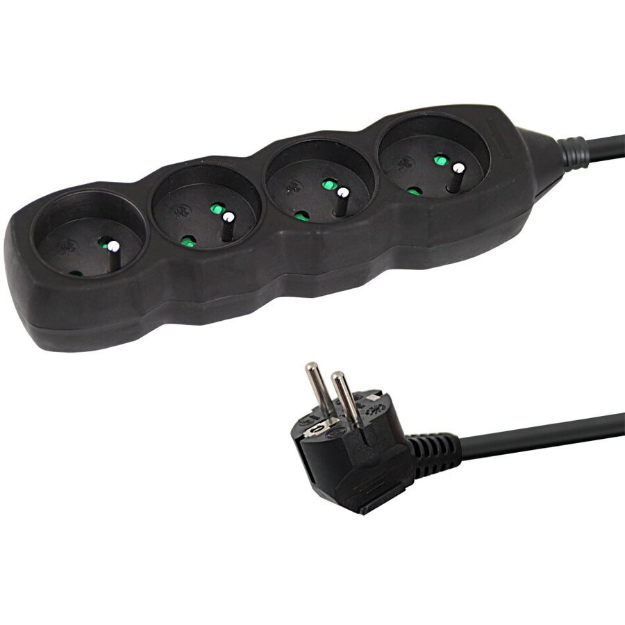 Prelungitor ELK205K 4 Prize 1.5m Negru
