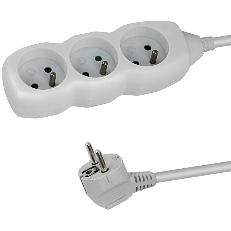 Prelungitor ELK203W 3 Prize 1.5m Alb