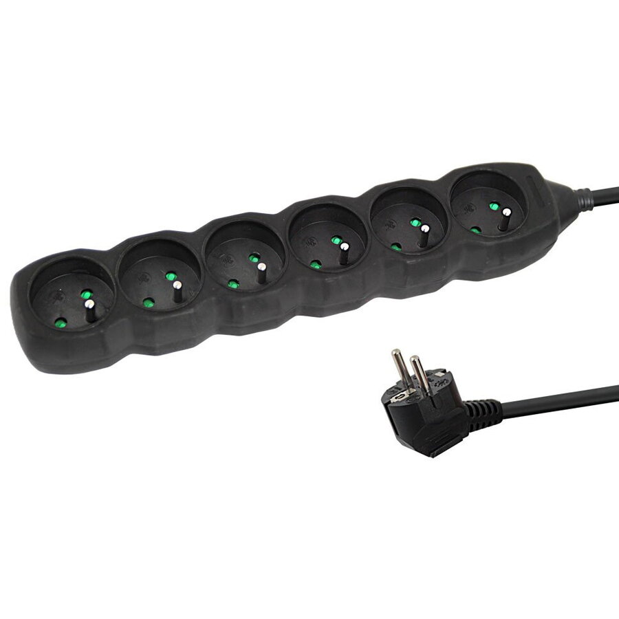 Prelungitor ELK209K 6 Prize 1.5m Negru