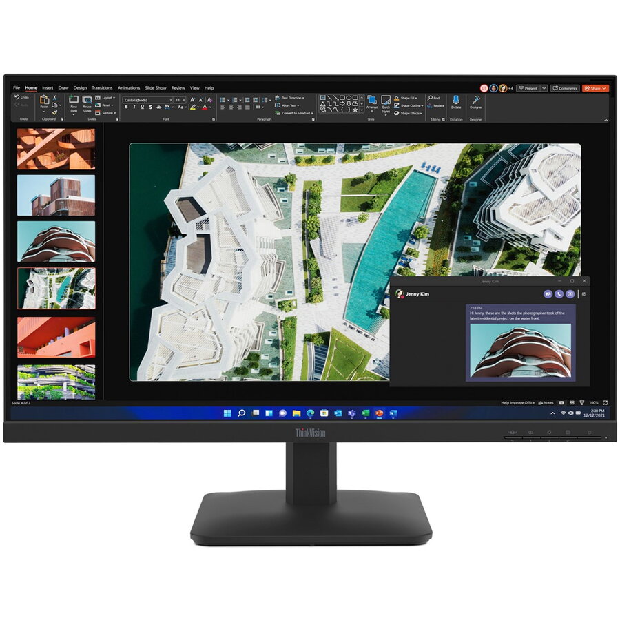 Monitor IPS LED Lenovo ThinkVision 27inch S27-4e, Full HD (1920 x 1080), VGA, HDMI (Negru) - imagine 2
