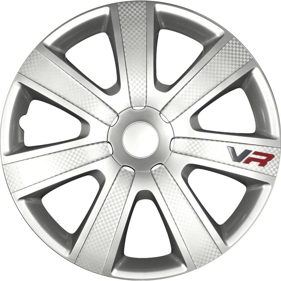 Set 4 Capace Roti VR RB540215 pentru Jante R15 Argintiu
