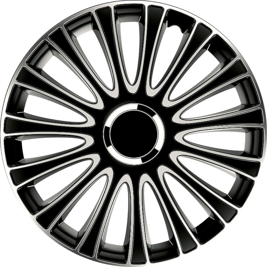 Set 4 Capace Roti LEMANS PRO RB543515 pentru Jante R15 Argintiu/Negru