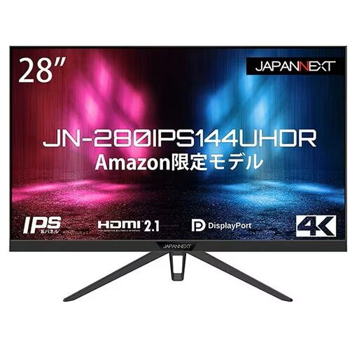Monitor JN-280IPS144UHDR 28inch IPS 4K UHD 16:9 3840x2160 HDMI 2.1 2xDP 144hz 1ms Anti-Blue Light Filter Flicker-Free Negru