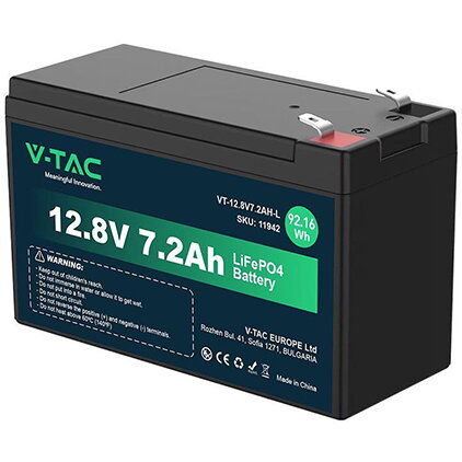 Acumulator Extern Lithium 12.8V 7.2Ah 150x63x93mm Negru