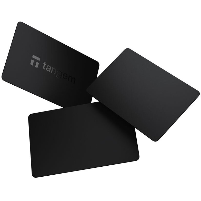 Portofel electronic Tangem 3 Card Set, pentru monede virtuale, NFT si altele, Electric Night - imagine 2