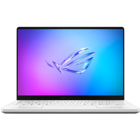Laptop ROG Zephyrus G14 2.8K 14 inch AMD Ryzen AI 9 465 32GB 1TB SSD RTX 5060 Free Dos Platinum White