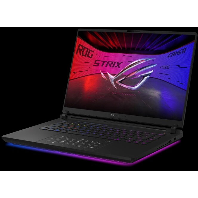 Laptop ROG Strix SCAR 16 G635LX-U9644W Ultra 9 275HX 16inch 2.5K Mini LED 64GB 2TB GeForce RTX 5090 24GB Windows 11 Home Off Black